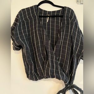 Free people faux wrap top